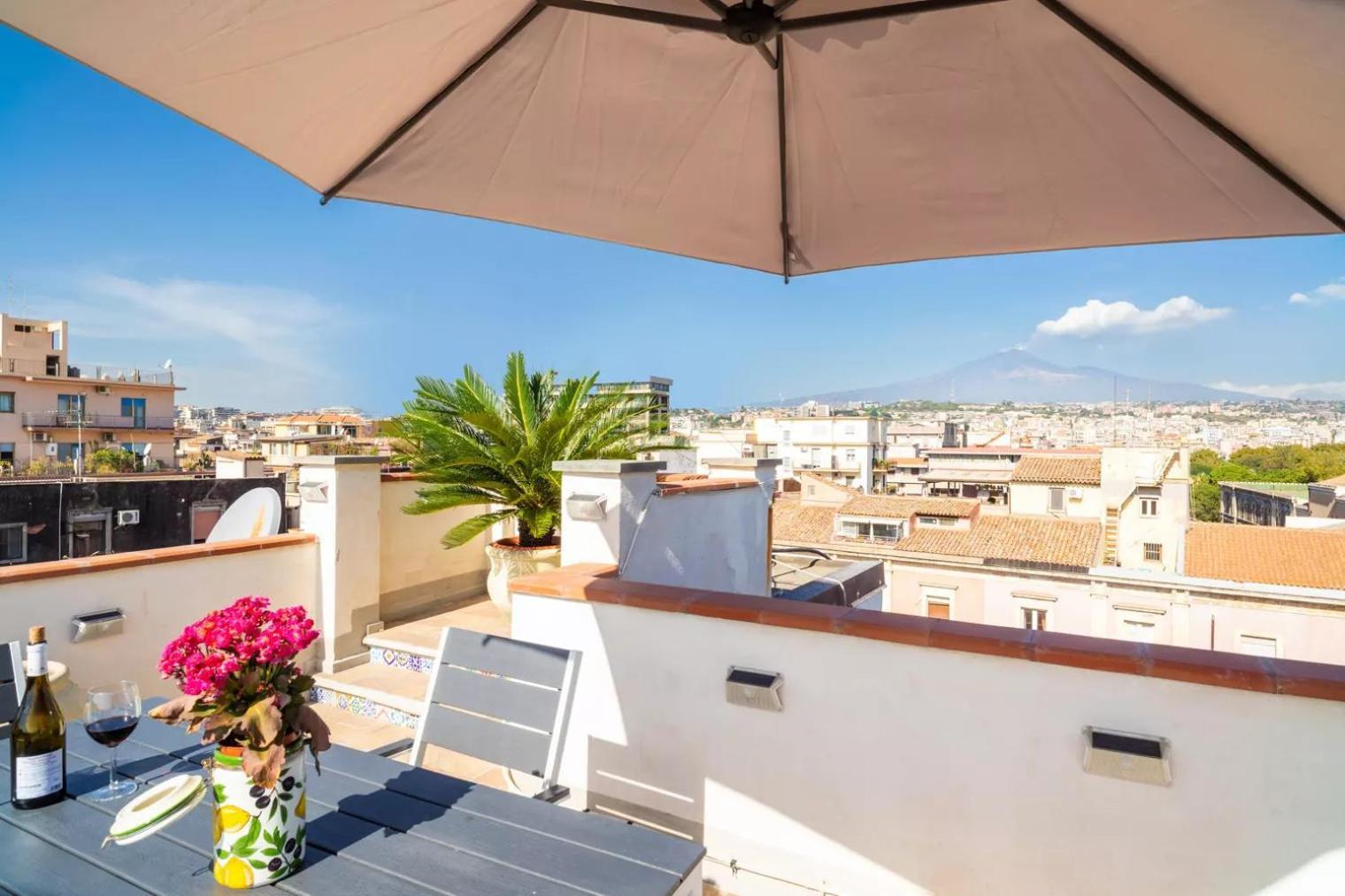 דירות קטאניה La Terrazza Sul Cielo מראה חיצוני תמונה
